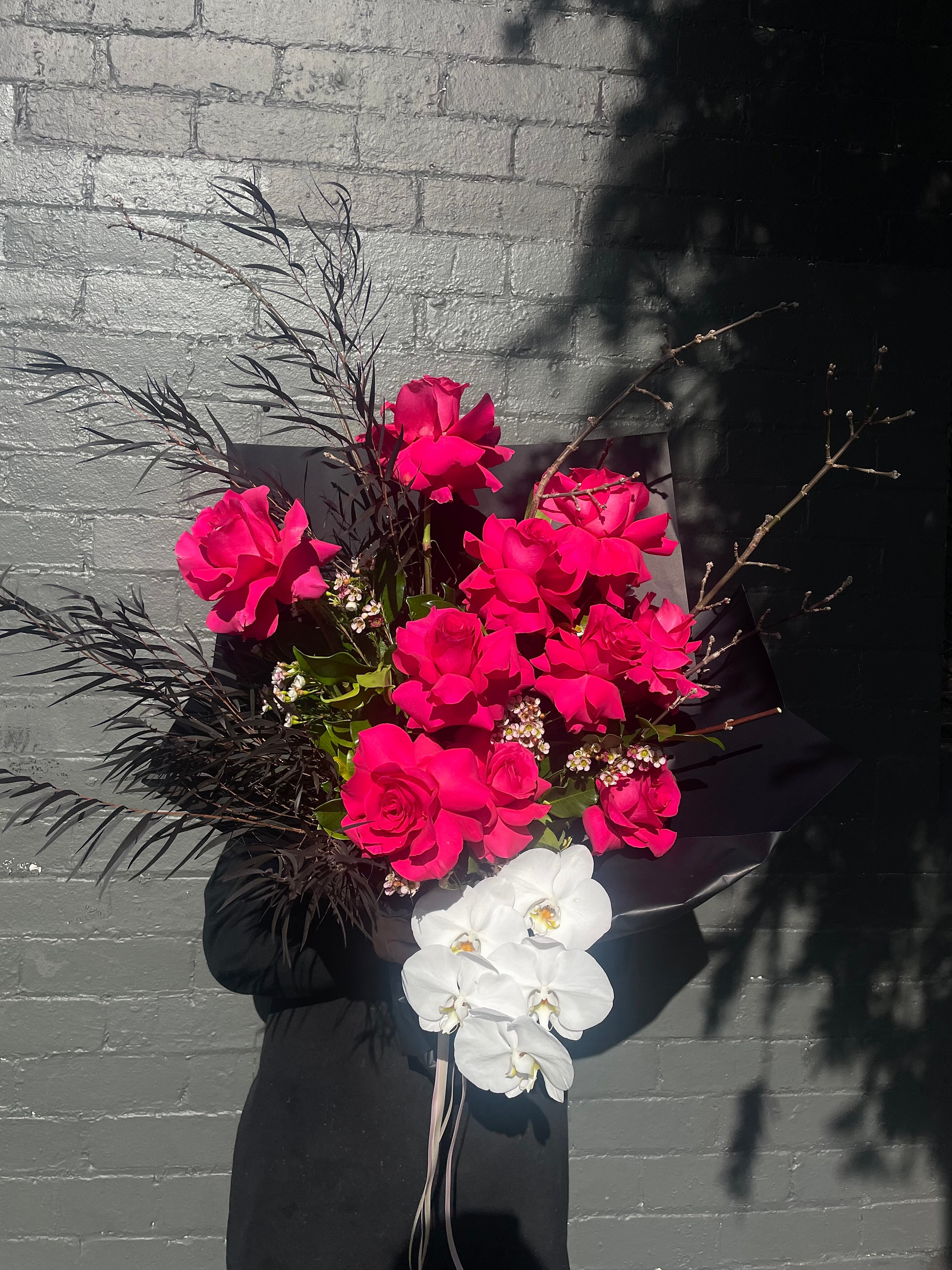 Reflexed Rose Romance – Luxury Roses & Orchids – N25 Flowers