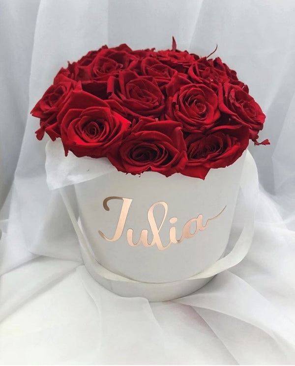 Red Roses in a Personalised Box